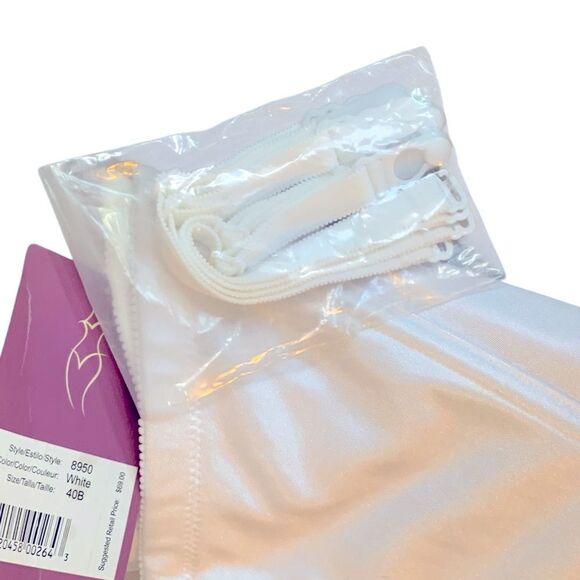 Dominique White Strapless Bustier 40B NWT clean unused store stock - Picture 4 of 14